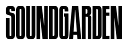 Logo de Soundgarden, versión logotipo negro, sobre fondo transparente