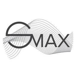 Soundmax logo, white icon version, on a transparent background