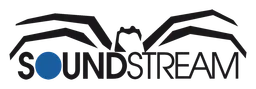 Soundstream logo, black wordmark version, on a transparent background