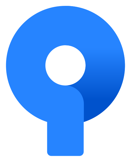 Sourcetree logo, horizontal version, on a transparent background