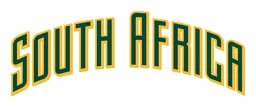 South Africa logo, wordmark version, on a transparent background