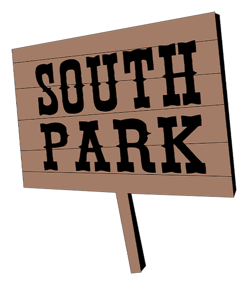 South Park logo, icon version, on a transparent background