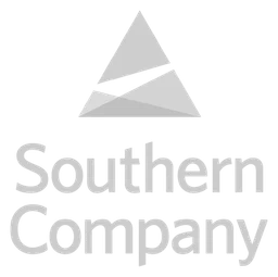 Southern Company logo, white icon version, on a transparent background