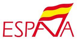 Spain logo, horizontal version, on a transparent background