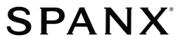 Spanx logo, black wordmark version, on a transparent background