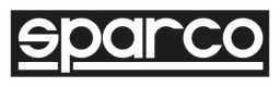 Logo da Sparco, versão logotipo preto, em fundo transparente