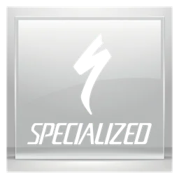 Specialized logo, white icon version, on a transparent background