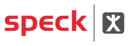 Speck logo, wordmark version, on a transparent background