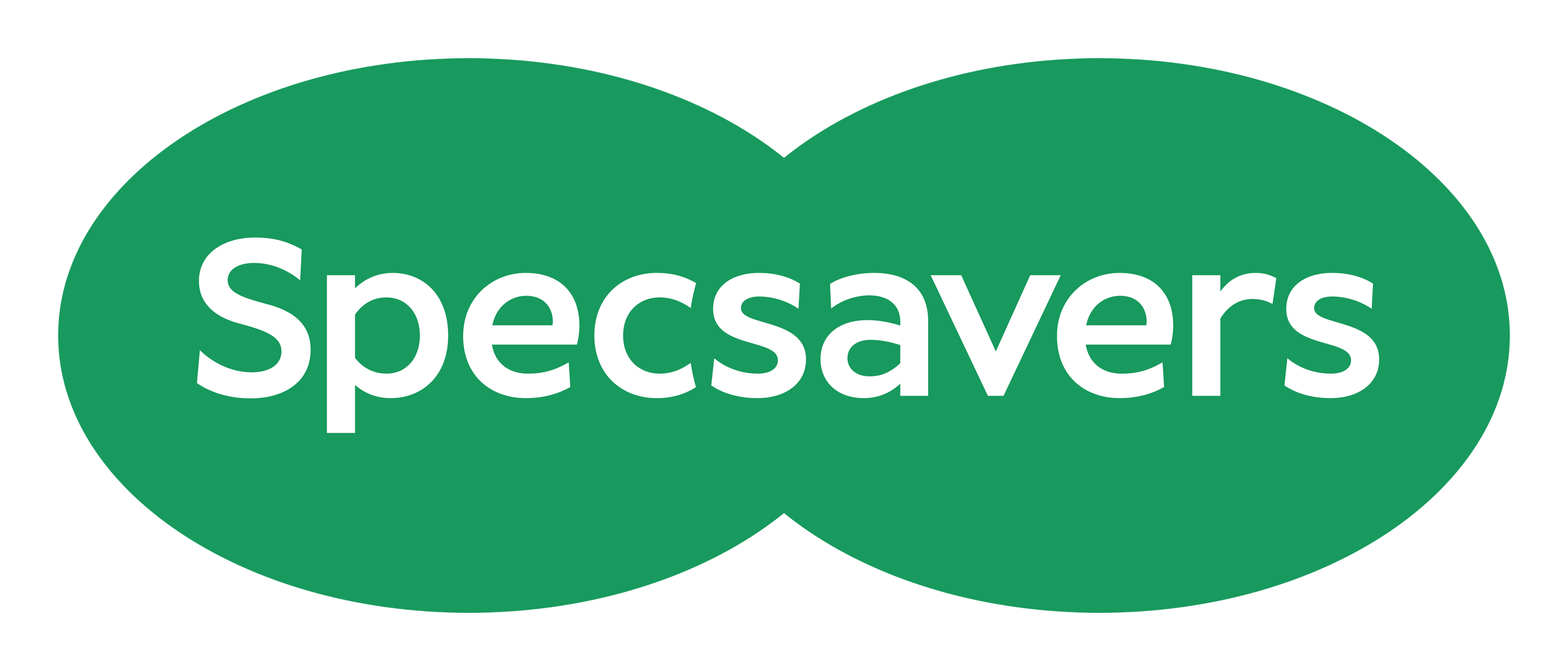 Specsavers logo on a transparent background