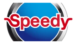 Speedy logo, horizontal version, on a transparent background
