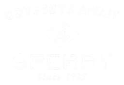 Sperry Top Sider logo, white version, on a transparent background