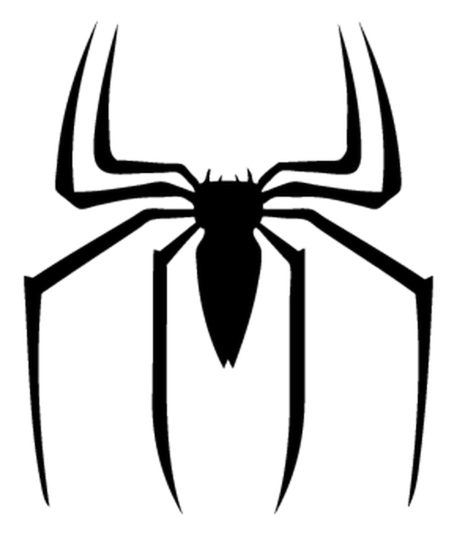 Spiderman logo on a transparent background