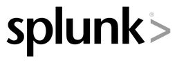 Splunk logo, black wordmark version, on a transparent background