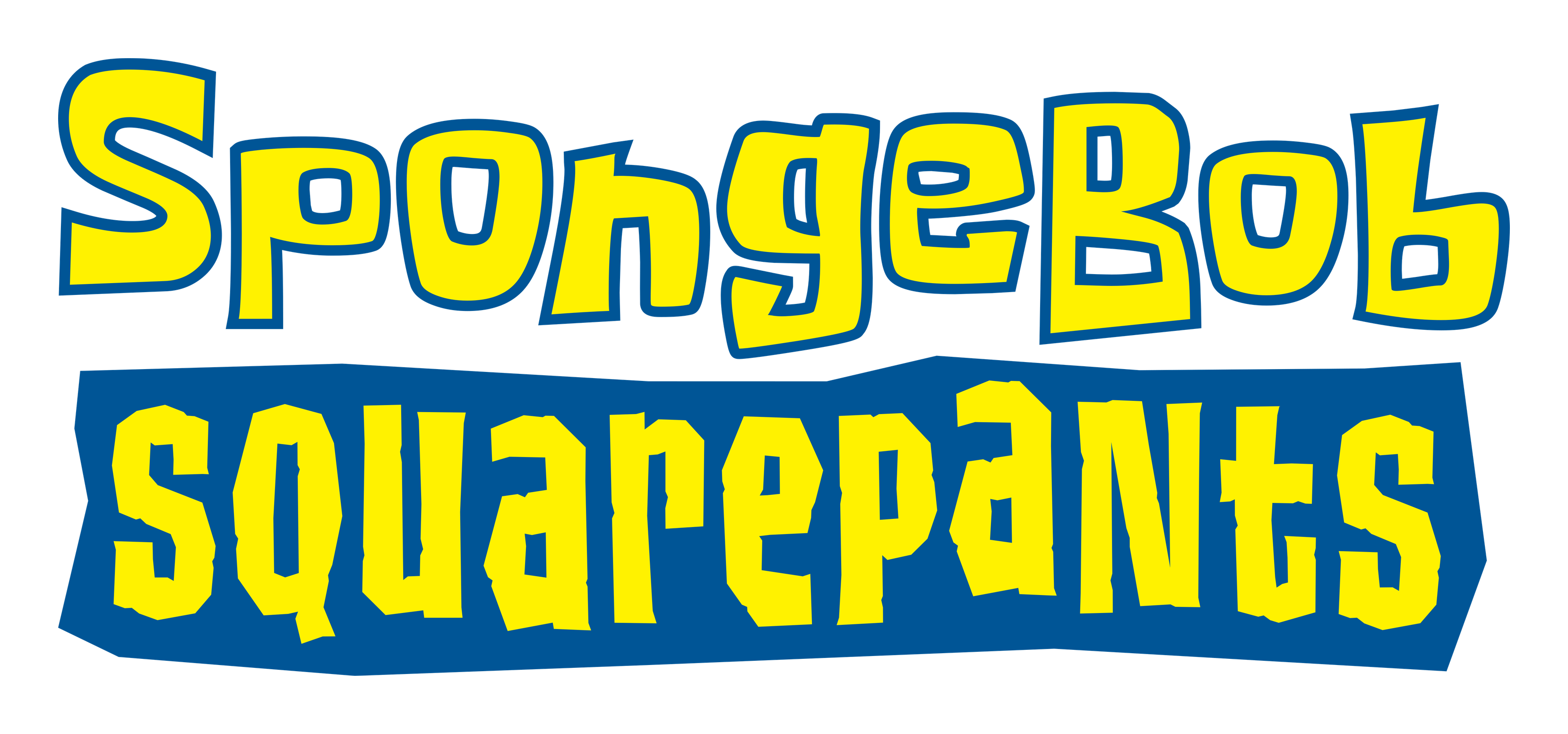 Spongebob logo on a transparent background