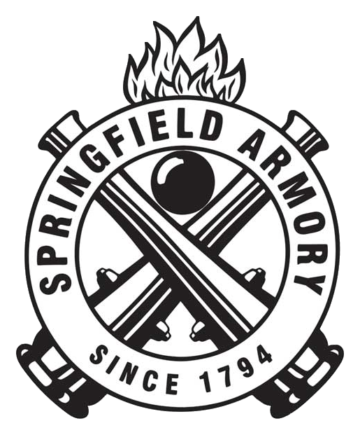 Springfield Armory logo, monochrome icon version, on a transparent background