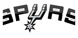 Spurs logo, monochrome version, on a transparent background