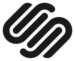 Squarespace logo, black version, on a transparent background