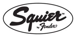 Squier logo, black version, on a transparent background