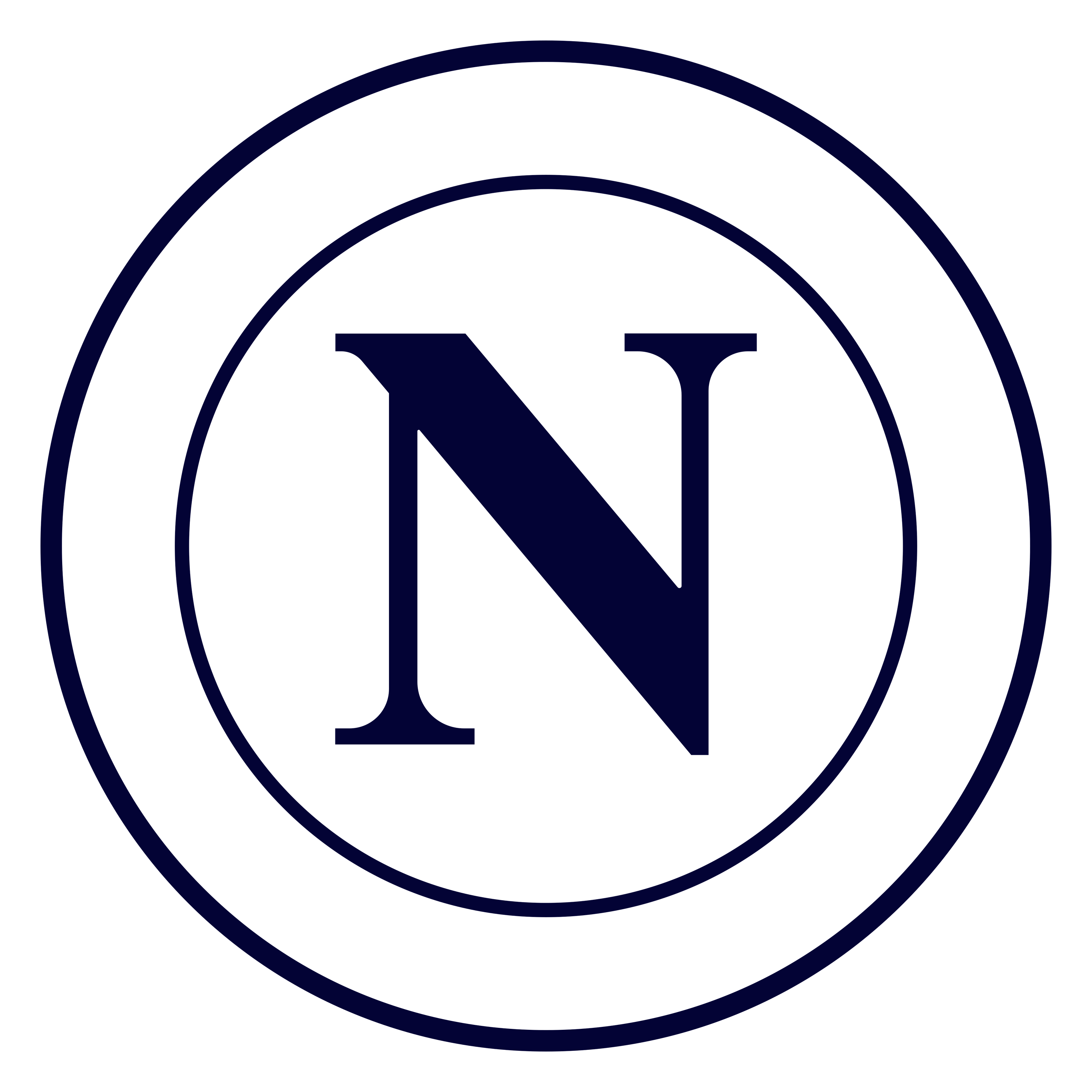SSC Napoli のロゴ（背景透過）