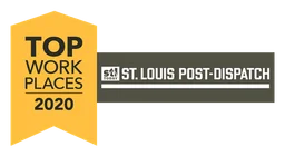 St Louis Post Dispatch logo, horizontal version, on a transparent background