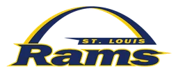 St Louis Rams logo, wordmark version, on a transparent background