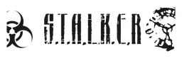 Stalker logo, black wordmark version, on a transparent background