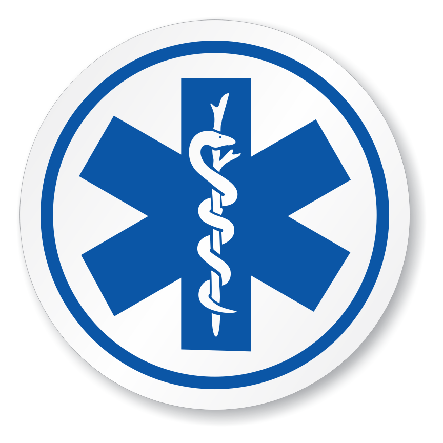 Star of Life logo on a transparent background