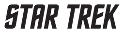 Star Trek logo, black wordmark version, on a transparent background