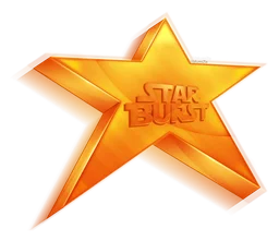 Starburst logo, icon version, on a transparent background