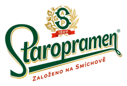 Staropramen logo, horizontal version, on a transparent background