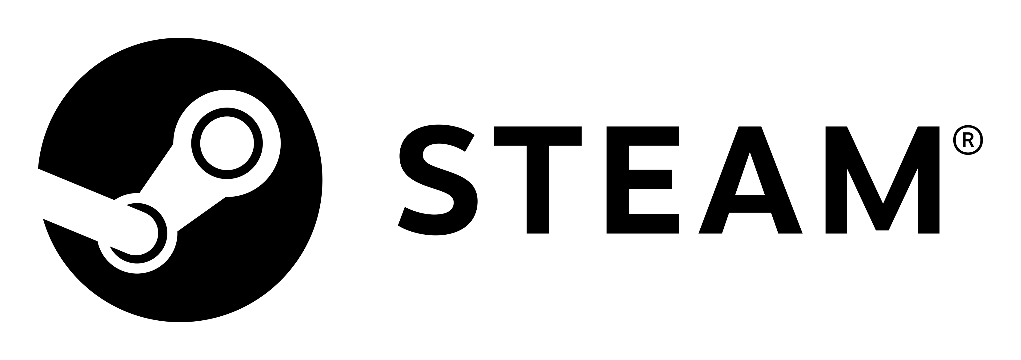 Steam logo on a transparent background