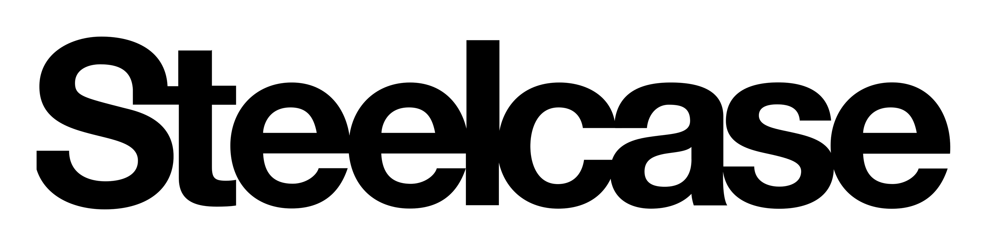 Steelcase logo on a transparent background