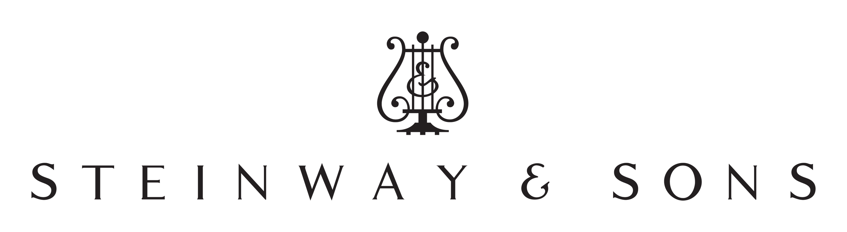 Steinway logo on a transparent background