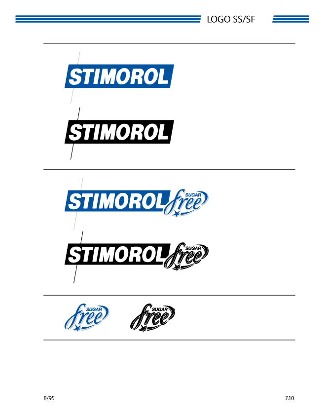Stimorol logo, horizontal version, on a transparent background