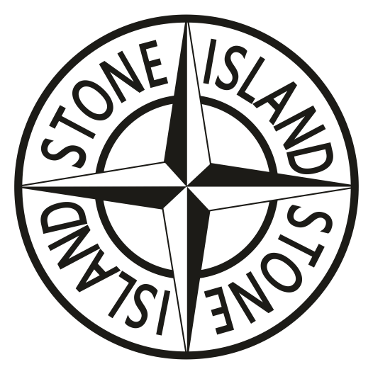 Stone Island logo, black icon version, on a transparent background