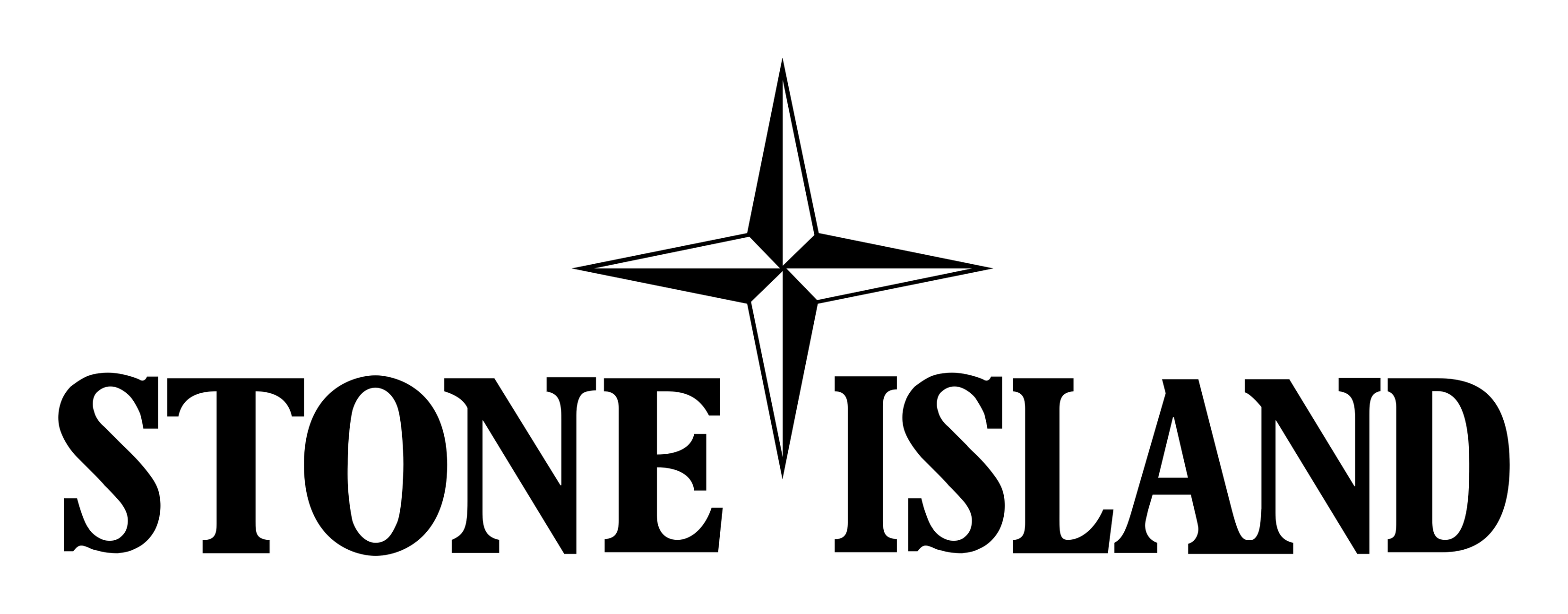 Stone Island logo on a transparent background
