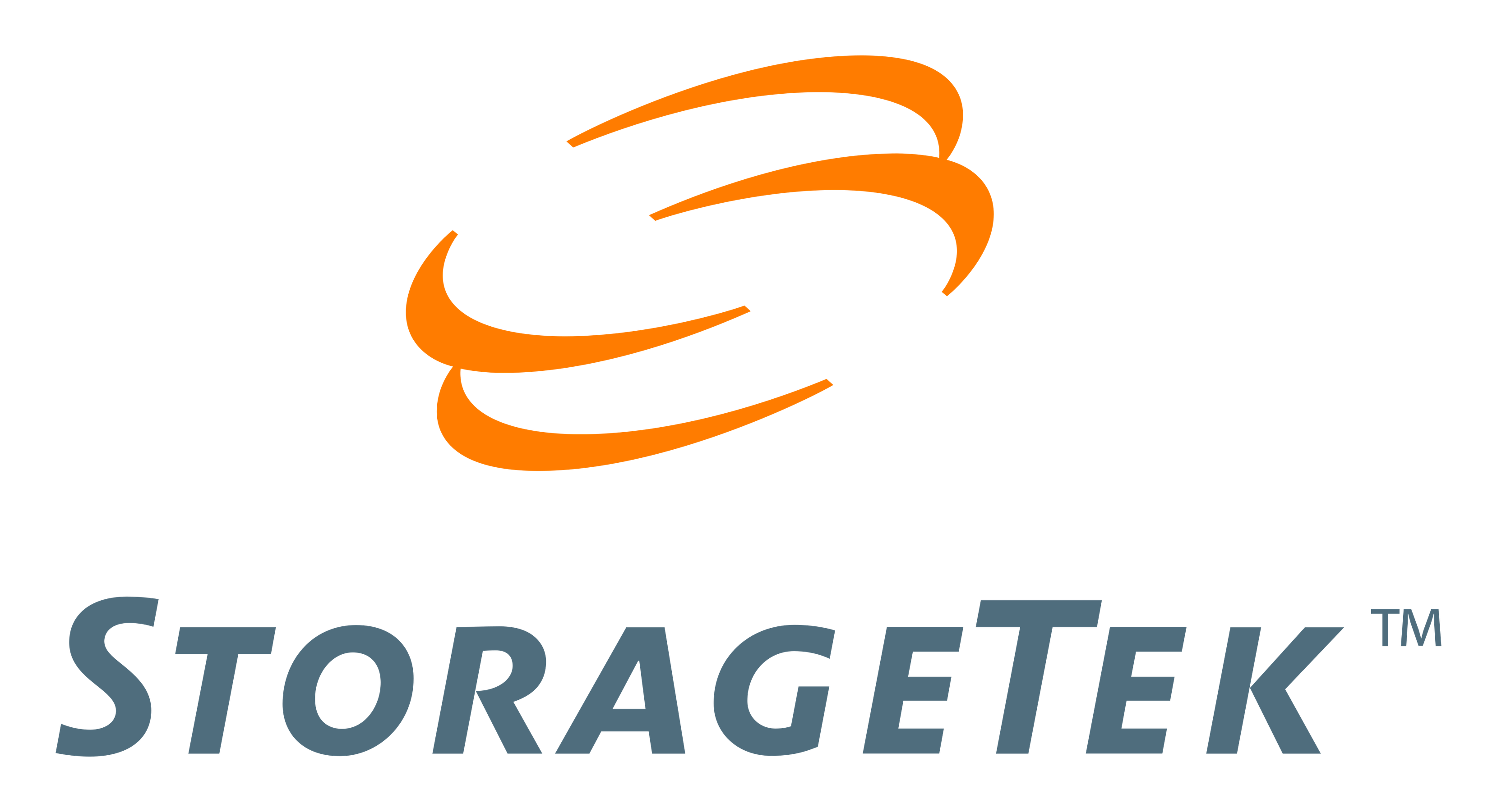 Storagetek logo on a transparent background