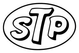 STP logo, black version, on a transparent background