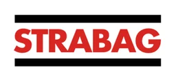 Strabag logo, horizontal version, on a transparent background