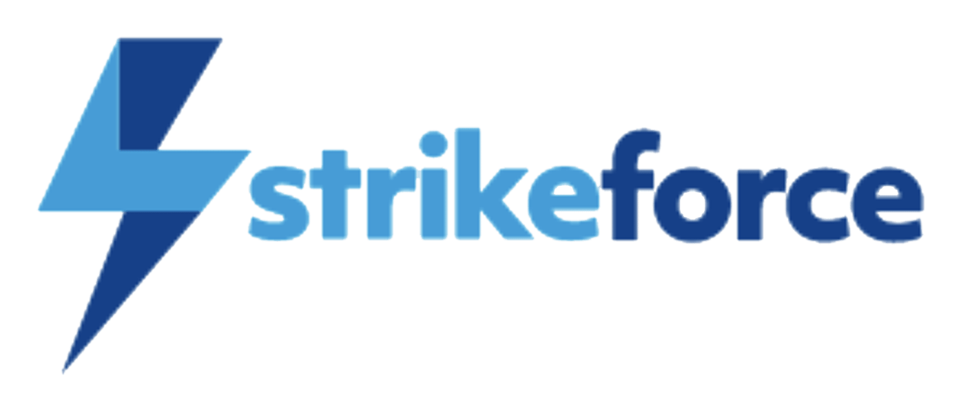 Strikeforce logo on a transparent background