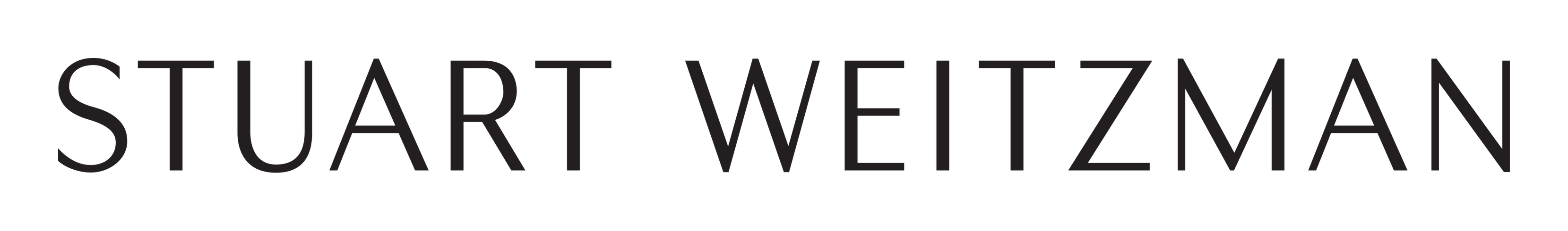 Stuart Weitzman logo on a transparent background
