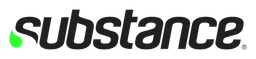 Substance logo, black wordmark version, on a transparent background