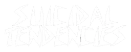 Suicidal Tendencies logo, white wordmark version, on a transparent background