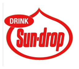 Sun Drop logo, horizontal version, on a transparent background