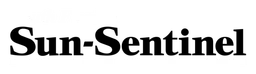 Sun Sentinel logo, monochrome wordmark version, on a transparent background