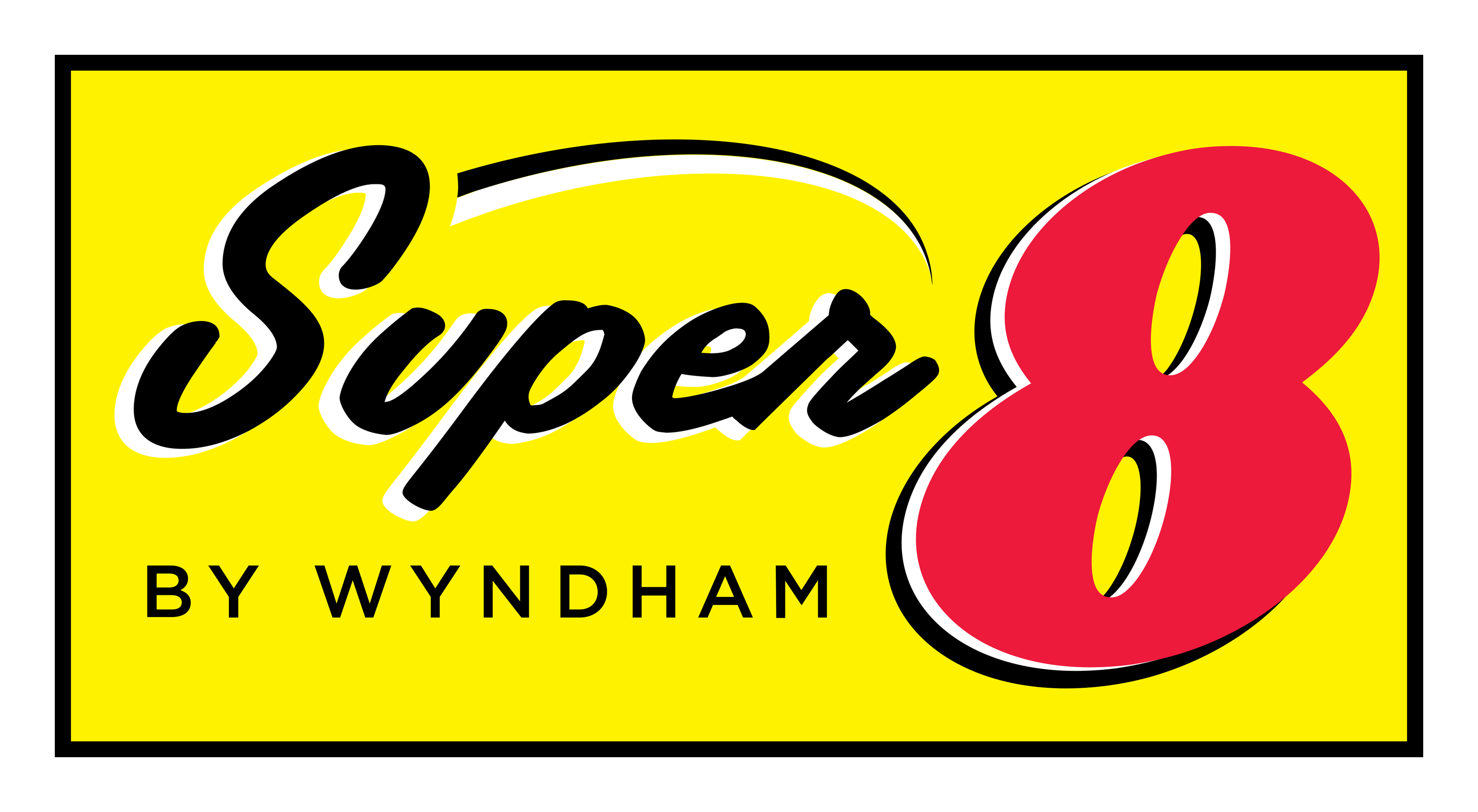 Super 8 logo on a transparent background