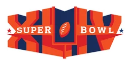 Super Bowl 2013 logo, horizontal version, on a transparent background