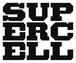 Supercell logo, black icon version, on a transparent background