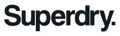 Superdry logo, black wordmark version, on a transparent background
