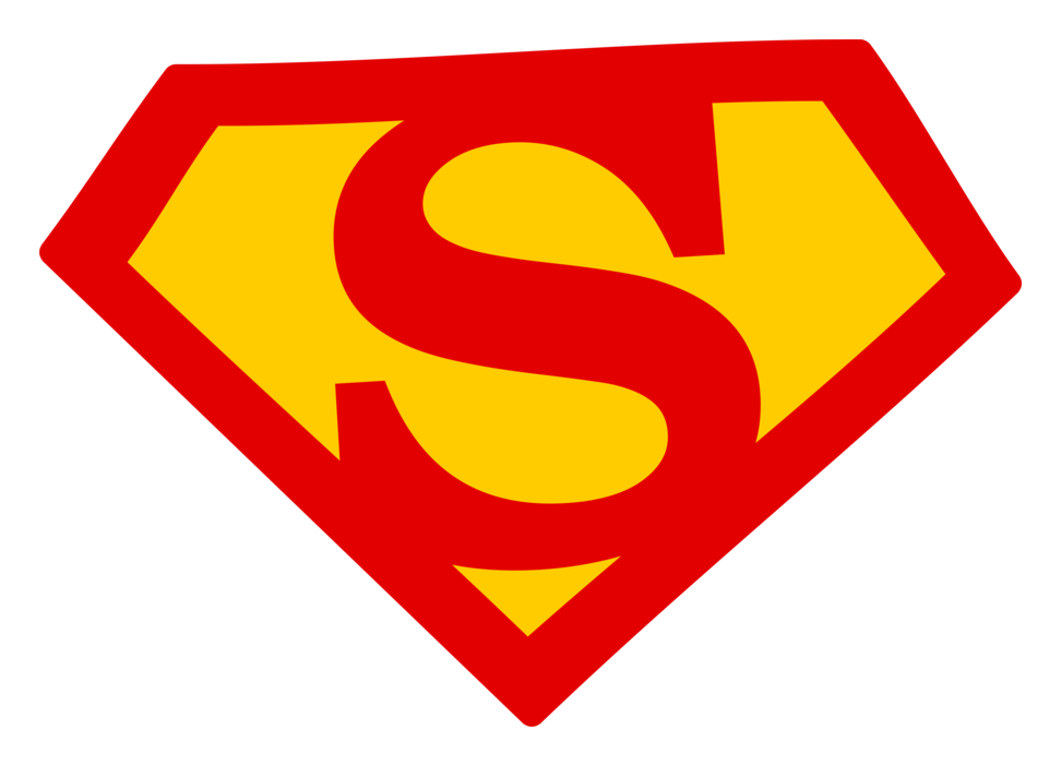 Superman logo on a transparent background